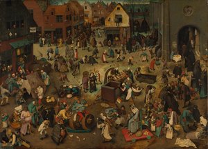 La lucha entre el Carnaval y la Cuaresma de Pieter Bruegel the Elder
